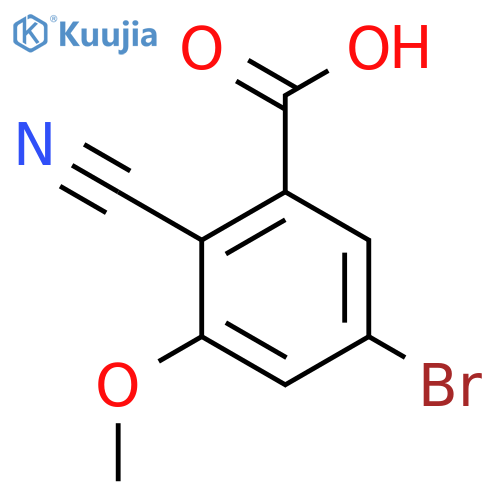 5-Bromo-2-cyano-3-methoxybenzoic acid structure