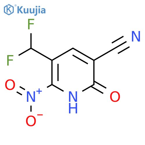 3-Cyano-5-(difluoromethyl)-2-hydroxy-6-nitropyridine structure