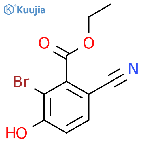 Ethyl 2-bromo-6-cyano-3-hydroxybenzoate structure