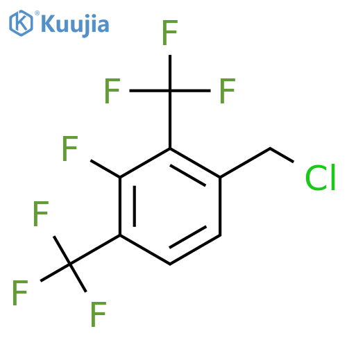 2,4-Bis(trifluoromethyl)-3-fluorobenzyl chloride structure