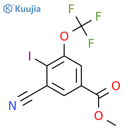 Methyl 3-cyano-4-iodo-5-(trifluoromethoxy)benzoate structure