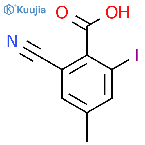 2-Cyano-6-iodo-4-methylbenzoic acid structure