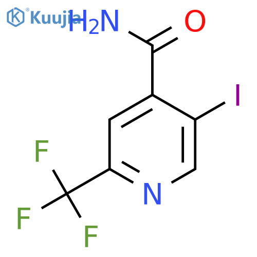 5-Iodo-2-(trifluoromethyl)isonicotinamide structure
