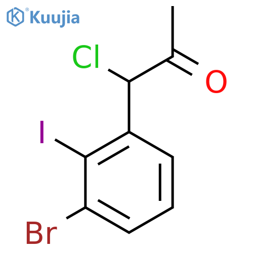 1-(3-Bromo-2-iodophenyl)-1-chloropropan-2-one structure
