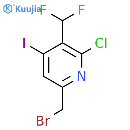 6-(Bromomethyl)-2-chloro-3-(difluoromethyl)-4-iodopyridine structure