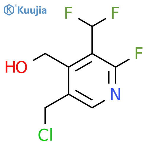 5-(Chloromethyl)-3-(difluoromethyl)-2-fluoropyridine-4-methanol structure