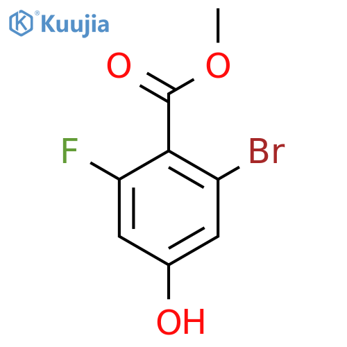 Methyl 2-bromo-6-fluoro-4-hydroxybenzoate structure