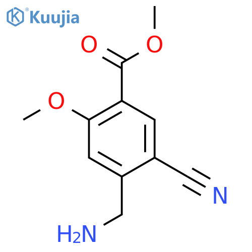 Methyl 4-aminomethyl-5-cyano-2-methoxybenzoate structure