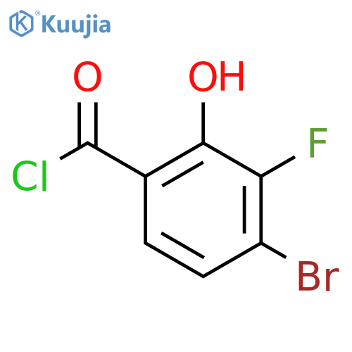 4-Bromo-3-fluoro-2-hydroxybenzoyl chloride structure