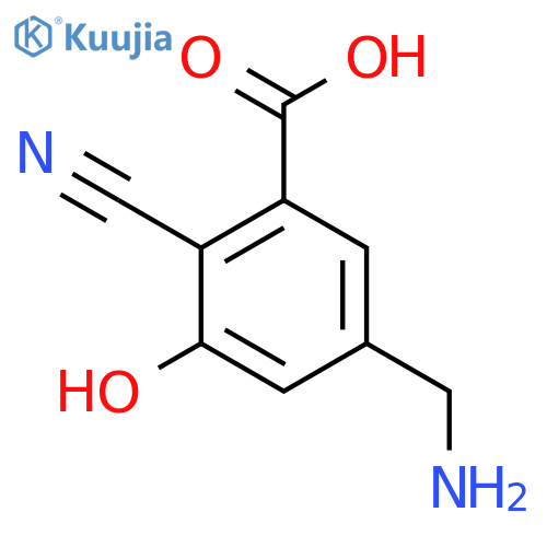 5-Aminomethyl-2-cyano-3-hydroxybenzoic acid structure