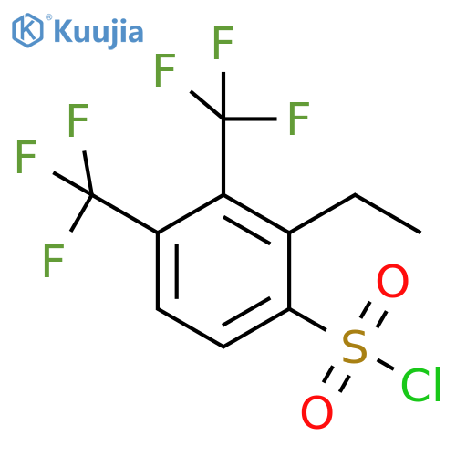 3,4-Bis(trifluoromethyl)-2-ethylbenzenesulfonyl chloride structure