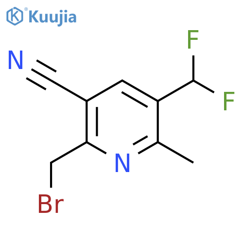 2-(Bromomethyl)-3-cyano-5-(difluoromethyl)-6-methylpyridine structure