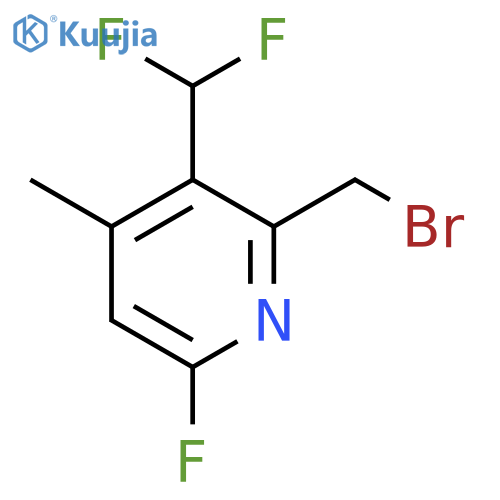 2-(Bromomethyl)-3-(difluoromethyl)-6-fluoro-4-methylpyridine structure