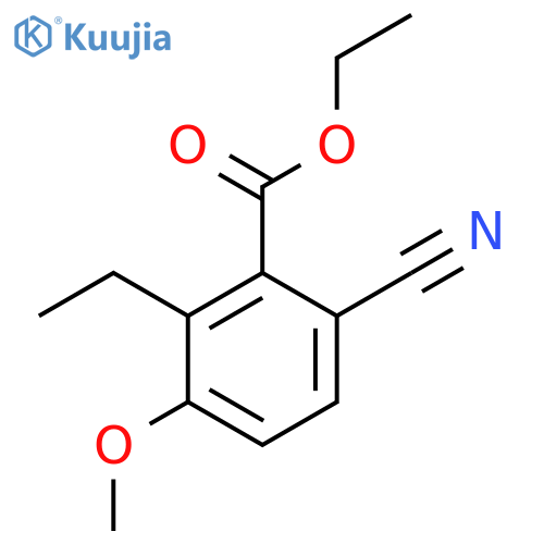 Ethyl 6-cyano-2-ethyl-3-methoxybenzoate structure