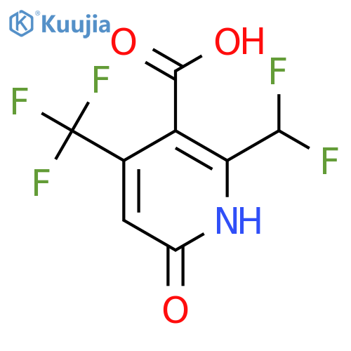 2-(Difluoromethyl)-6-hydroxy-4-(trifluoromethyl)pyridine-3-carboxylic acid structure