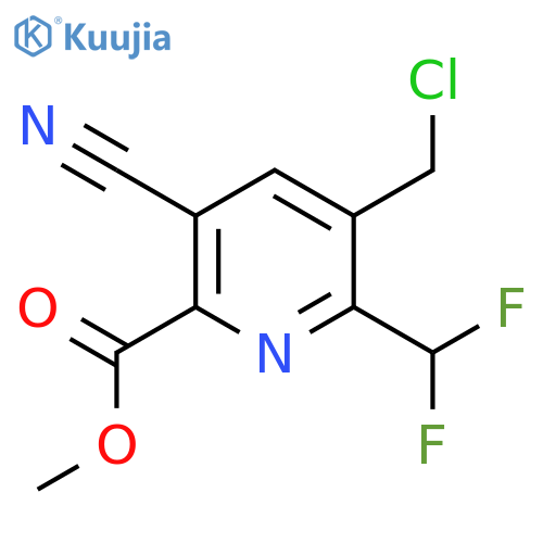 Methyl 3-(chloromethyl)-5-cyano-2-(difluoromethyl)pyridine-6-carboxylate structure