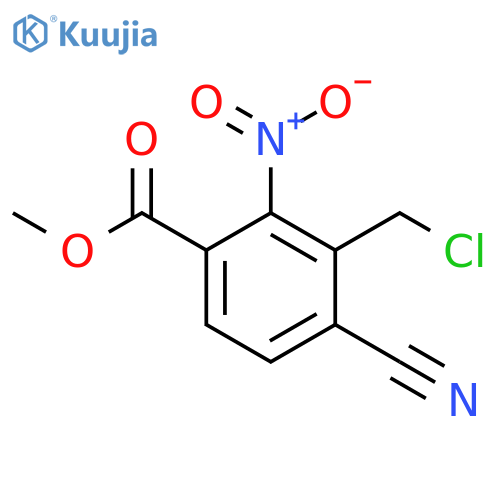 Methyl 3-chloromethyl-4-cyano-2-nitrobenzoate structure