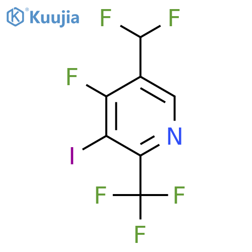 5-(Difluoromethyl)-4-fluoro-3-iodo-2-(trifluoromethyl)pyridine structure