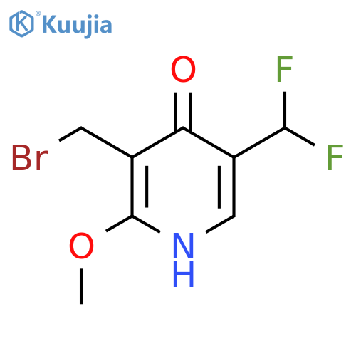 3-(Bromomethyl)-5-(difluoromethyl)-4-hydroxy-2-methoxypyridine structure