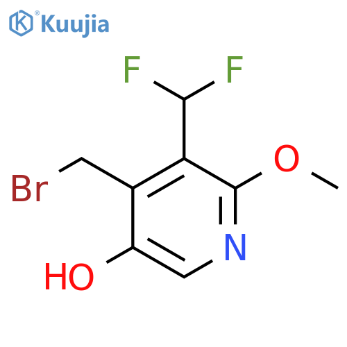 4-(Bromomethyl)-3-(difluoromethyl)-5-hydroxy-2-methoxypyridine structure