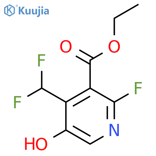 Ethyl 4-(difluoromethyl)-2-fluoro-5-hydroxypyridine-3-carboxylate structure