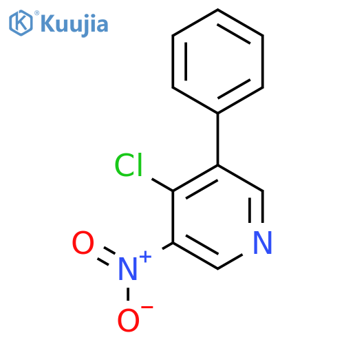 4-Chloro-3-nitro-5-phenylpyridine structure