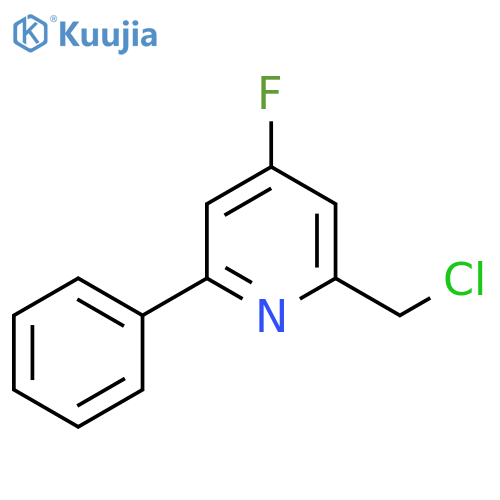 2-Chloromethyl-4-fluoro-6-phenylpyridine structure