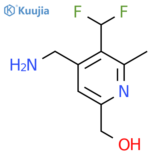 4-(Aminomethyl)-3-(difluoromethyl)-2-methylpyridine-6-methanol structure