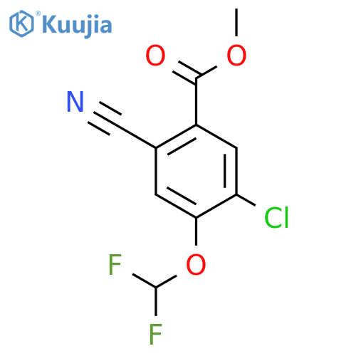 Methyl 5-chloro-2-cyano-4-(difluoromethoxy)benzoate structure