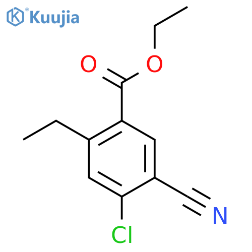 Ethyl 4-chloro-5-cyano-2-ethylbenzoate structure