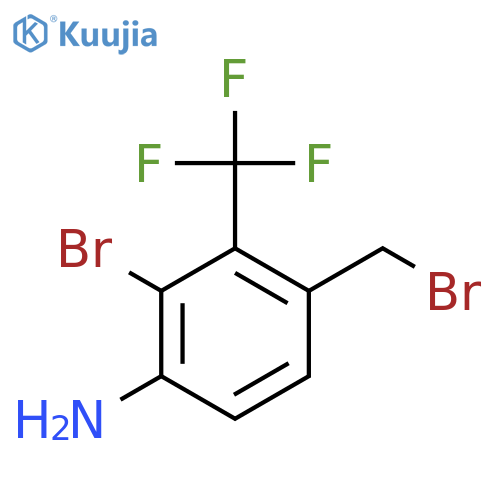 4-Amino-3-bromo-2-(trifluoromethyl)benzyl bromide structure