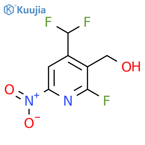 4-(Difluoromethyl)-2-fluoro-6-nitropyridine-3-methanol structure