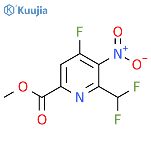 Methyl 2-(difluoromethyl)-4-fluoro-3-nitropyridine-6-carboxylate structure