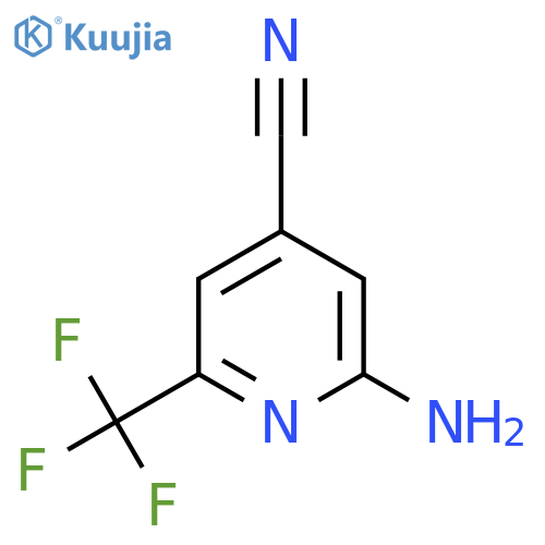 2-Amino-6-(trifluoromethyl)isonicotinonitrile structure