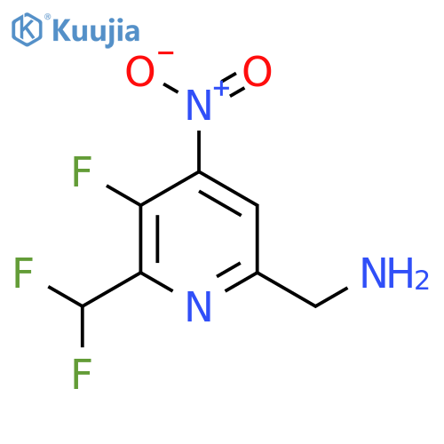 2-Pyridinemethanamine, 6-(difluoromethyl)-5-fluoro-4-nitro- structure