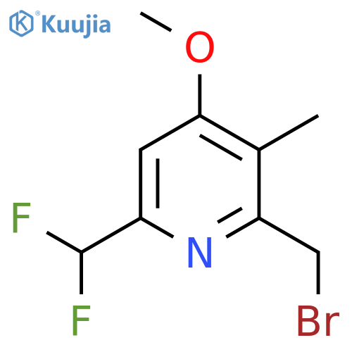 2-(Bromomethyl)-6-(difluoromethyl)-4-methoxy-3-methylpyridine structure
