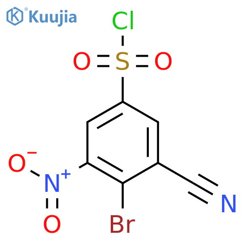 4-Bromo-3-cyano-5-nitrobenzenesulfonyl chloride structure