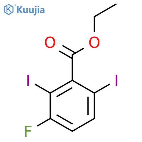 Ethyl 2,6-diiodo-3-fluorobenzoate structure