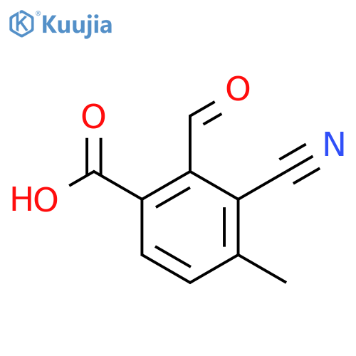 3-Cyano-2-formyl-4-methylbenzoic acid structure