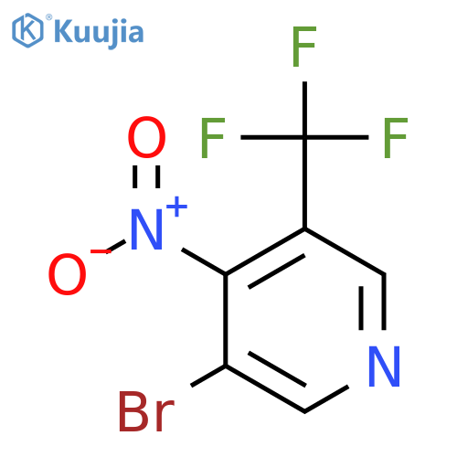 3-Bromo-4-nitro-5-(trifluoromethyl)pyridine structure
