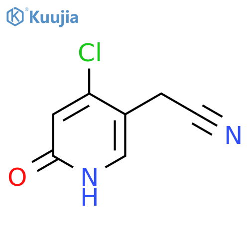 4-Chloro-2-hydroxypyridine-5-acetonitrile structure