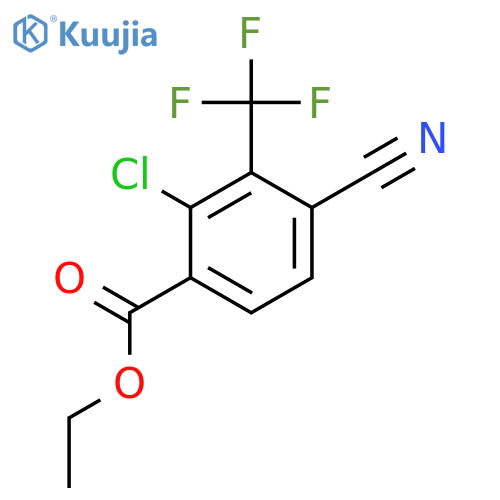 Ethyl 2-chloro-4-cyano-3-(trifluoromethyl)benzoate structure