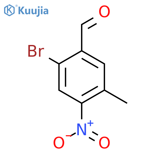 2-Bromo-5-methyl-4-nitrobenzaldehyde structure
