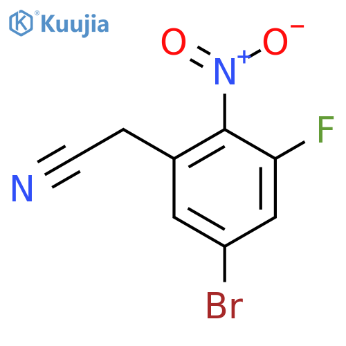 2-(5-Bromo-3-fluoro-2-nitrophenyl)acetonitrile structure