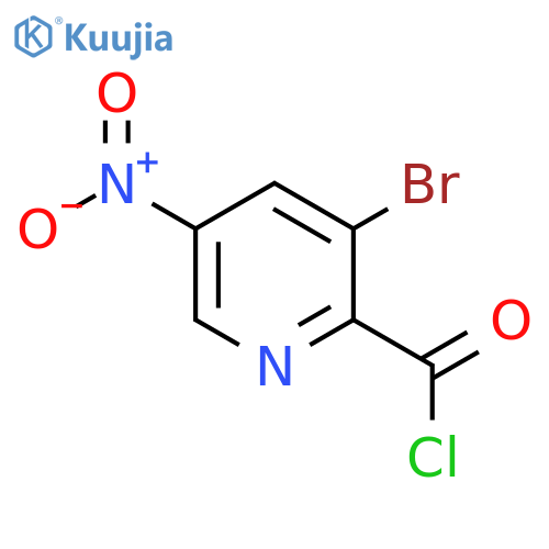 3-Bromo-5-nitropyridine-2-carbonyl chloride structure