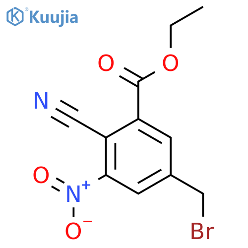 Ethyl 5-bromomethyl-2-cyano-3-nitrobenzoate structure