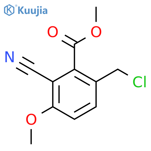 Methyl 6-chloromethyl-2-cyano-3-methoxybenzoate structure