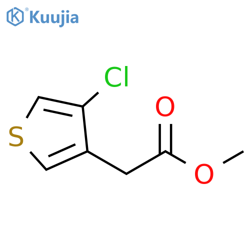 3-Thiopheneacetic acid, 4-chloro-, methyl ester structure