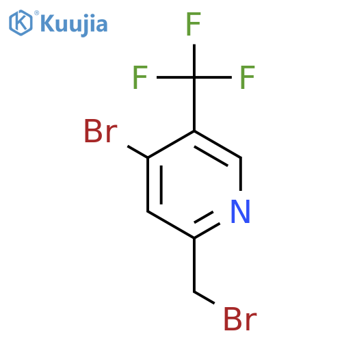 4-Bromo-2-bromomethyl-5-(trifluoromethyl)pyridine structure