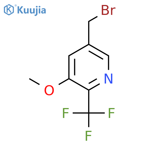 5-Bromomethyl-3-methoxy-2-(trifluoromethyl)pyridine structure
